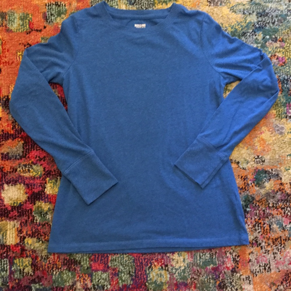 Mossimo Blue long sleeve Tee Medium